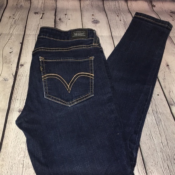 Levi’s 535 Denim Leggings silver tab Sz 5 - Picture 3 of 7